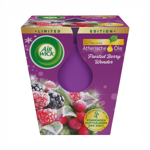 Air Wick Wohlfühl­Duftkerze Frosted Berry Wonder, im Glas, 105g